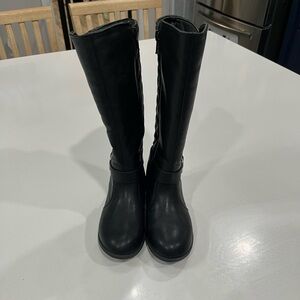 Knee high black boots